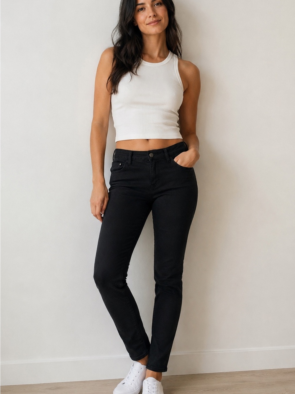 Mossimo Denim Legging Jeans - Black - Size 4